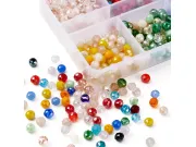 Selectie cristale rondele 4x3mm 660 buc + cutie mica