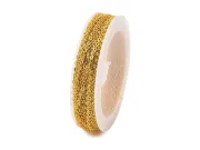 Lant otel inoxidabil auriu 2.8x2x0.4mm (1m)