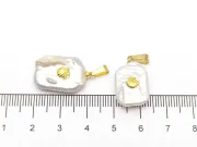 Pandantiv perle de cultura 21.5x12.5x5.5mm auriu