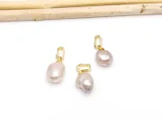 Pandantiv perle de cultura 14~11x9~7mm auriu