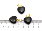 Pandantiv obsidian inima 19x16mm