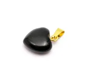 Pandantiv obsidian inima 19x16mm