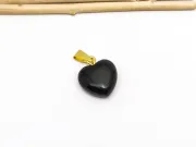 Pandantiv obsidian inima 19x16mm