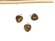 Pandantiv Ochi de tigru inima 13x10mm