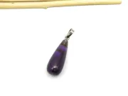 Pandantiv lacrima ametist 27x10mm