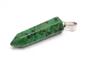 Pandantiv glont ruby zoisite 35x11mm