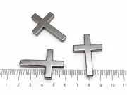 Pandantiv hematit cruce 37x25x4mm
