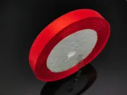 Panglica saten latime 10mm rosu (22m)