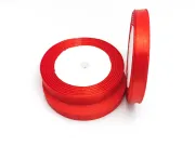 Panglica saten latime 10mm rosu (22m)