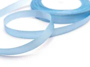 Panglica saten latime 10mm albastru deschis (22m)