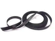 Panglica saten latime 10mm negru (22m)