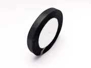 Panglica saten latime 10mm negru (22m)