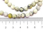 Sirag yellow turcoaz Jasp mat sfere 6mm