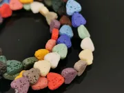 Sirag lava inima 6.5x6mm multicolor