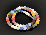 Sirag lava inima 6.5x6mm multicolor