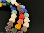 Sirag lava inima 6.5x6mm multicolor