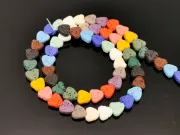 Sirag lava inima 6.5x6mm multicolor