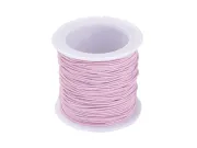 Rola snur elastic roz grosime 1mm (20m)