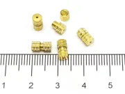 Inchizatoare cu filet din alama 6x3.5mm auriu