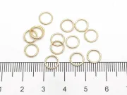Zale otel inoxidabil 304 auriu 7mm, grosime 0.8mm  (10buc)