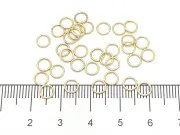 Zale otel inoxidabil 304 auriu 5mm, grosime 0.7mm  (10buc)