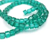 Margele cristal cub fatetat 4mm verde smarald (sirag)