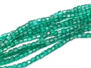 Margele cristal cub fatetat 4mm verde smarald (sirag)