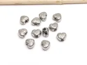 Margele otel inoxidabil inima 6x5x4mm (1buc)
