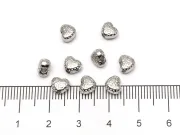 Margele otel inoxidabil inima 6x5x4mm (1buc)