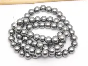 Perle de sticla calitate a 6mm gri (sirag)