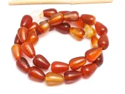 Sirag agate rosu lacrima 12x8mm
