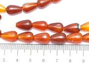 Sirag agate rosu lacrima 12x8mm