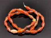 Sirag agate rosu bicon 11x6mm