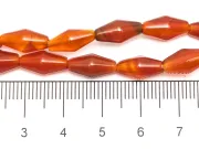 Sirag agate rosu bicon 11x6mm