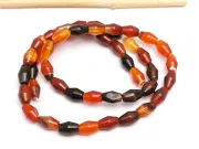 Sirag agate rosu bicon 8x5mm