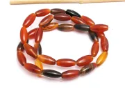 Sirag agate rosu oval 12x5mm