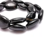 Agate negru oval plat 20x15mm (sirag)