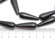 Agate negru picatura 30x10mm (sirag)