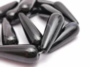 Agate negru picatura 30x10mm (sirag)
