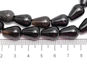 Agate negru picatura 13x10mm (sirag)