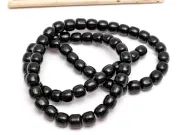 Agate negru tub 6x5mm (sirag)