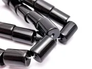 Agate negru tub 14x9mm (sirag)
