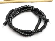 Agate negru disc 4x2mm (sirag)