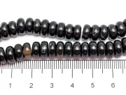 Agate negru rondele 8x4mm (sirag)