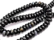 Agate negru rondele 8x4mm (sirag)