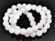 Sirag agate crackle frosted 8mm alb