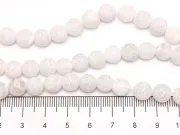 Sirag agate crackle frosted 8mm alb