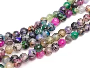 Sirag agate dragon veins sfere 8mm multicolor
