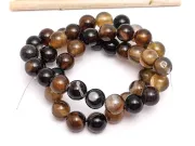 Sirag agate striped sfere 8mm maro