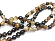 Sirag agate striped sfere 8mm maro